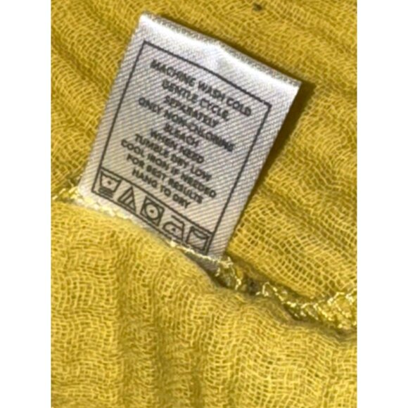 Monrow Womens Sleeveless  mustard color V-Neck Top - Eco-Friendly Organic Cotton - Picture 3 of 9